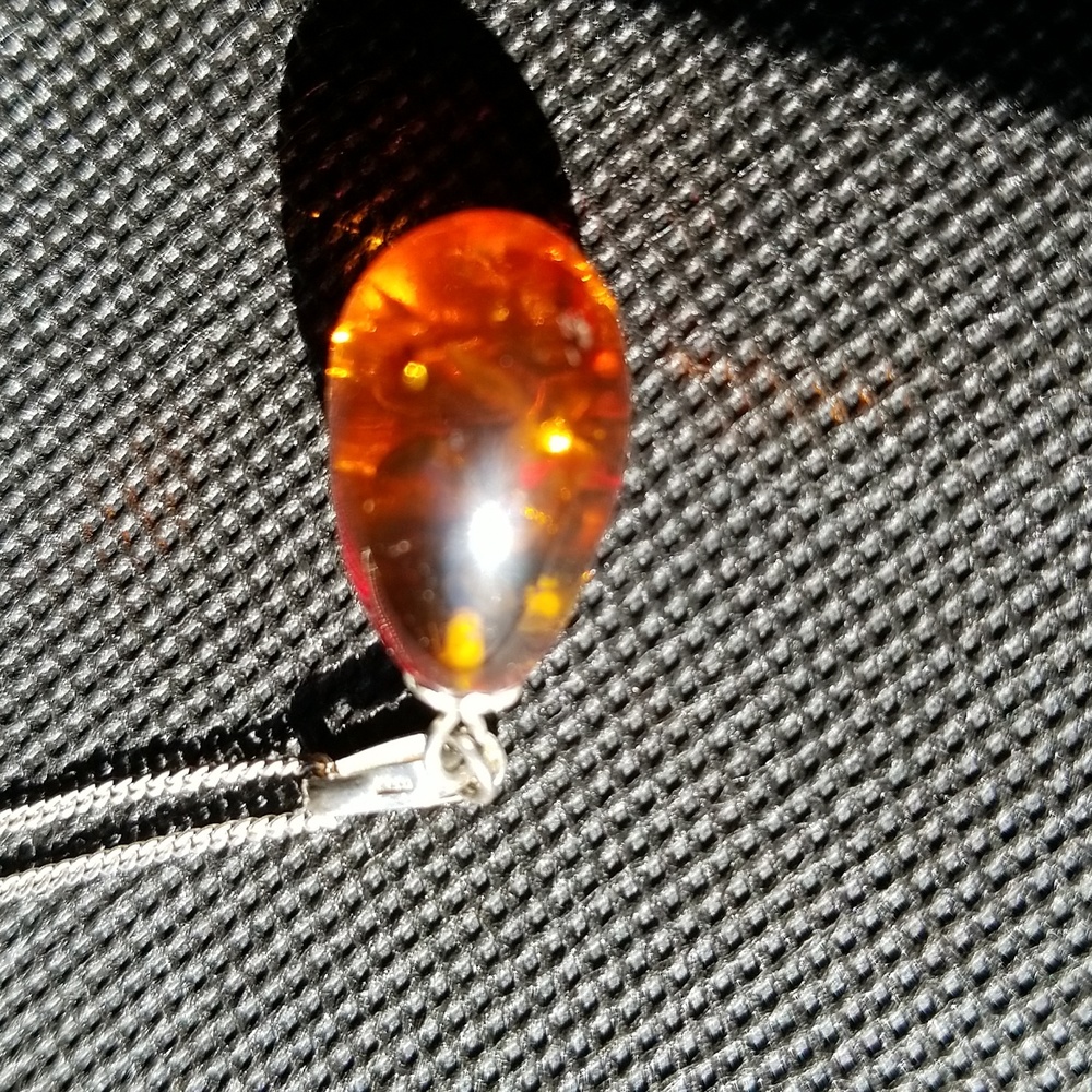 Authentic Amber Drop Necklace - image 4
